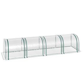 Portable Plant Refuge: 13ft Tunnel Greenhouse with UV Protection Portable Plant Refuge: 13ft Tunnel Greenhouse with UV Protection