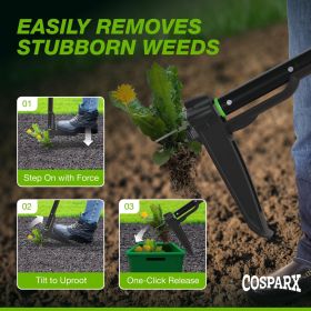 Weed Puller Tool with Long 43' Handle, No Bending, Easy Eject – Removes Weeds Effortlessly Weed Puller Tool with Long 43' Handle, No Bending, Easy Eject – Removes Weeds Effortlessly